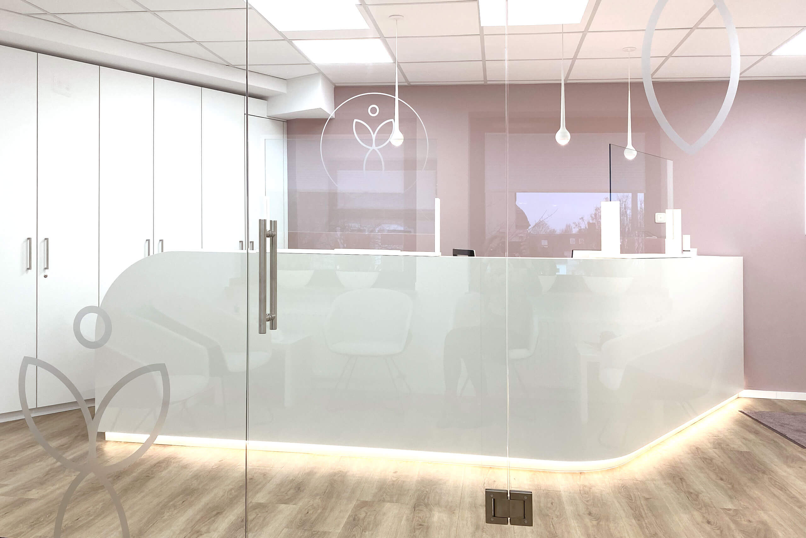 Empfang der Frauenarztpraxis in Essen Rüttenscheid Dr. Maschner