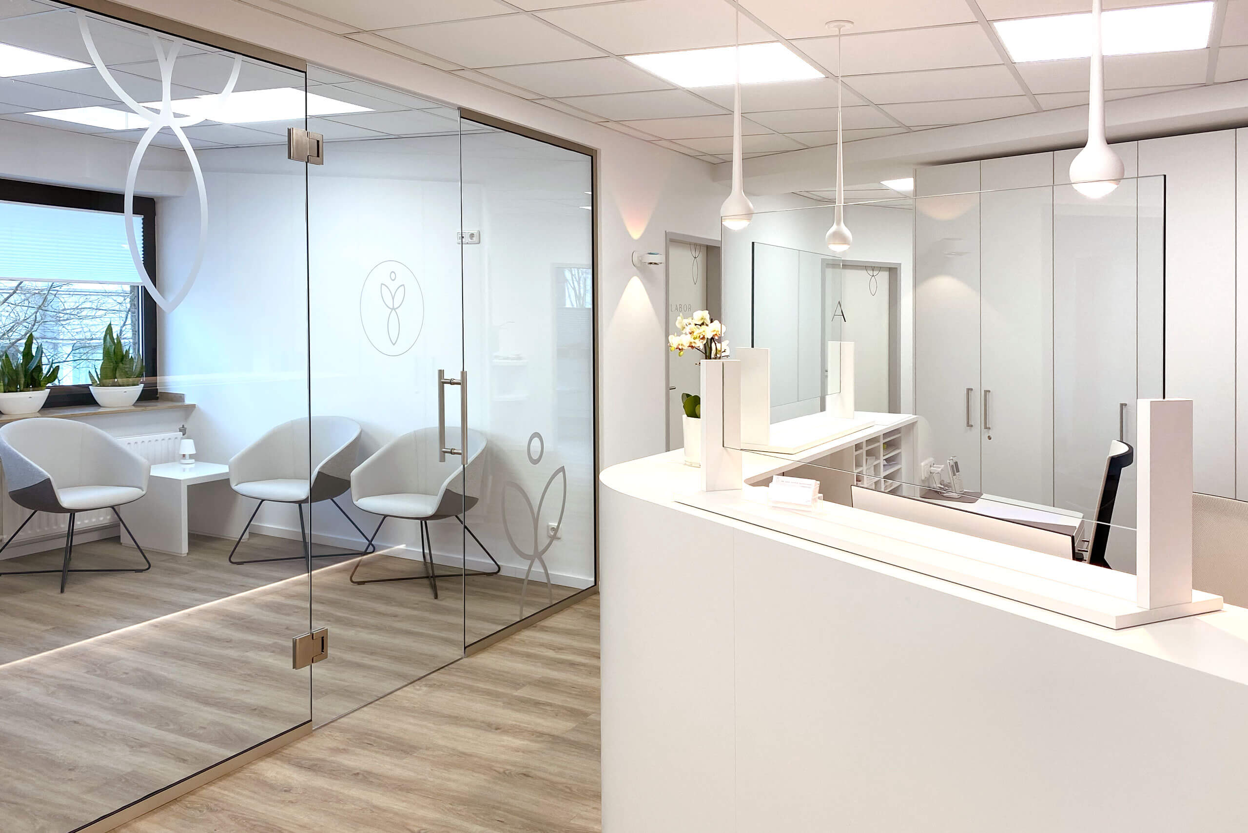 Wartezimmer der Frauenarztpraxis in Essen Rüttenscheid Dr. Katrin Maschner